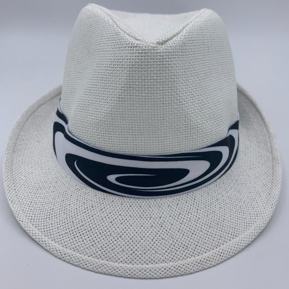 FEDORA HAT WHITE - 100% RECYCLE PAPER - Picture 1 of 4